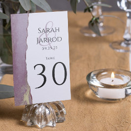 Tarjeta De Mesa Boda Viva Magenta Rosa Dusto Número de tabla
