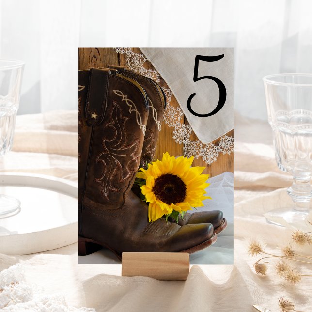 Tarjeta De Mesa Bodas de mesa de girasol y encaje del país (Subido por el creador)