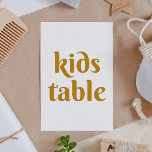 Tarjeta De Mesa Bodas minimalistas simples de color amarillo mosta<br><div class="desc">Sencillo cartel de una mesa de bodas minimalistas con colores mostaza amarillo,  arena y ocre. Adecuado para cumpleaños,  aniversario y cualquier otro fiesta. Por favor,  contáctame si necesitas artículos adicionales.</div>