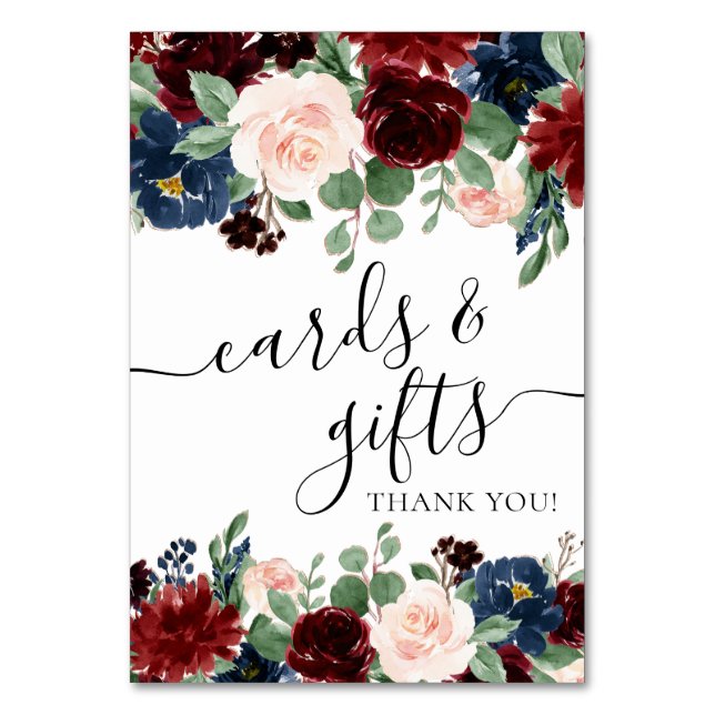 Tarjeta De Mesa Boho Bloom | Regalo de huerto floral rústico de Bo (Anverso)