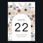 Tarjeta De Mesa Boho Floral Arch Boda<br><div class="desc">Moda, moderna y perfecta para bodas de primavera y verano. El número de la mesa boda es impresionante, con sus modas de boho pintadas a mano y sus acuarelas en tonos crema, marfil, verde sabio, borgoña y azul polvoriento dispuestos alrededor de un arco boho de moda. Encontrará productos adicionales en...</div>