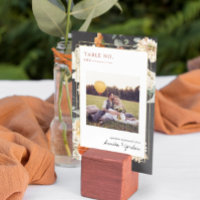 Boho Floral Verde Oscuro Botánico | Boda 