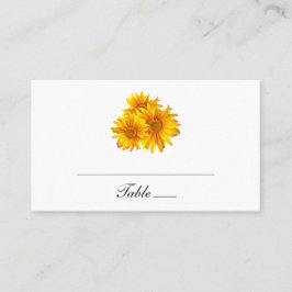 Tarjeta De Mesa Boho Sunflower Country Partido de la Boda Floral A