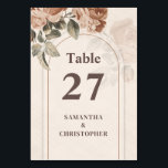 Tarjeta De Mesa Boho Terracotta rosas sage hojas verdes arco<br><div class="desc">Un rosa boho de terracota y un número de mesa de hojas verdes de sabio que marcan el boda le aportarían un toque original y natural a la decoración boda. La combinación de terracota de tierra con la frescura del verde salado crea un aspecto armonioso y orgánico. La adición de...</div>