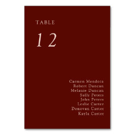 Tarjeta De Mesa Boho Terracotta Seating Chart Wedding Copper