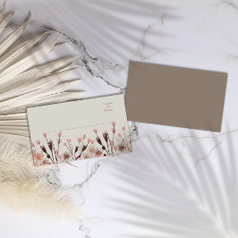 Tarjeta De Mesa Boho Wildflower Boda