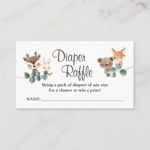 Tarjeta De Mesa Boleto de baloncesto de agua para pañales Woodland