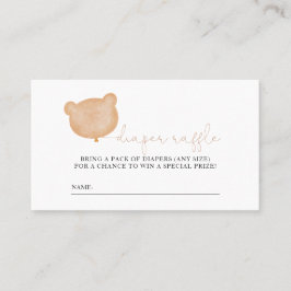 Tarjeta De Mesa Boleto de barrido de Baby Shower Diaper Raffle