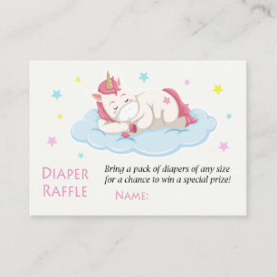 Tarjeta De Mesa Boletos de papel de unicornio