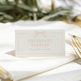 Tarjeta De Mesa Bonjour Bébé Pink Paris Eiffel Baby Shower