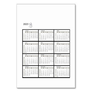Tarjeta De Mesa bordkalender