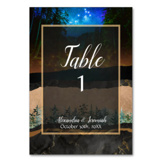 Tarjeta De Mesa Bosque