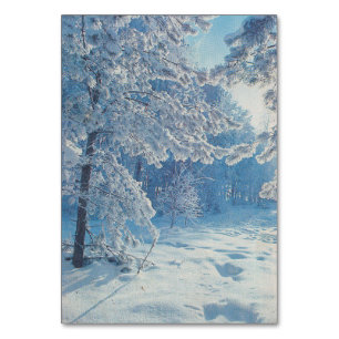 Tarjeta De Mesa Bosque de invierno en la Unión Soviética