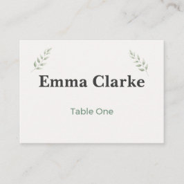 Tarjeta De Mesa Botanical Garden Wedding Place Cards