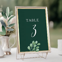 Tarjeta De Mesa Botánico Acuarela