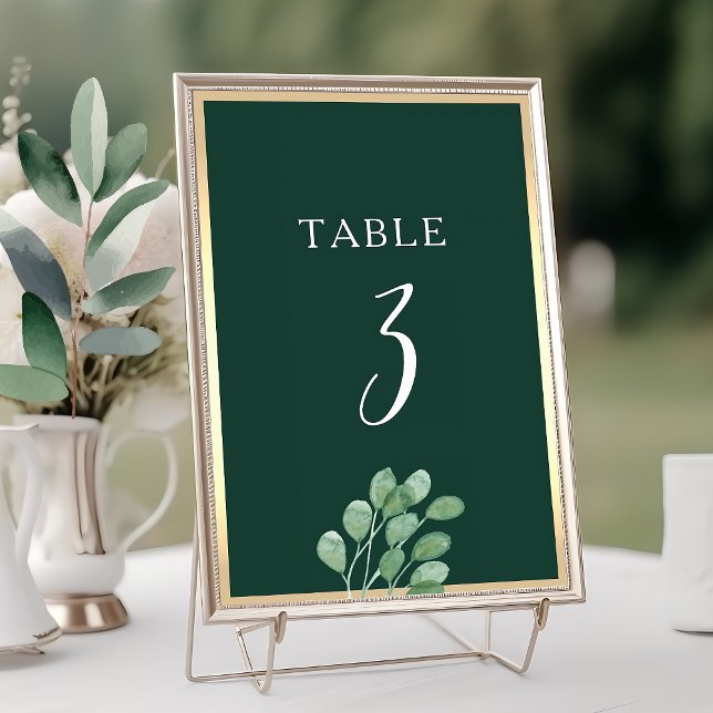 Tarjeta De Mesa Botánico Acuarela (Subido por el creador)