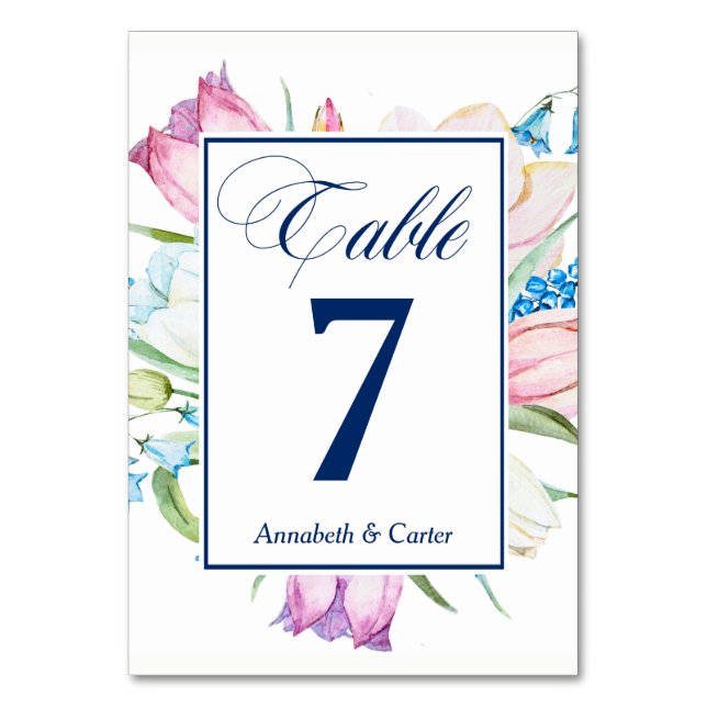 Tarjeta De Mesa Bouquet de jardín (Anverso)