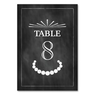 Tarjeta De Mesa Bowties and Pearls Boda