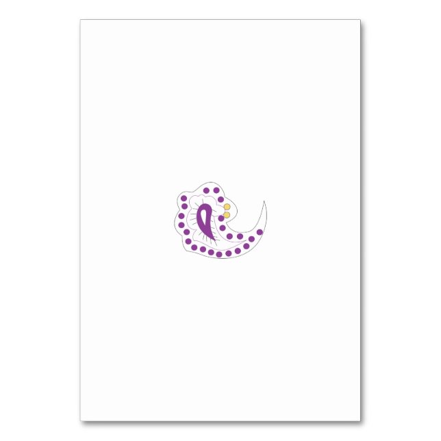 Tarjeta De Mesa Bransoletka z serduszkiem Style, Light Eggplant (Anverso)