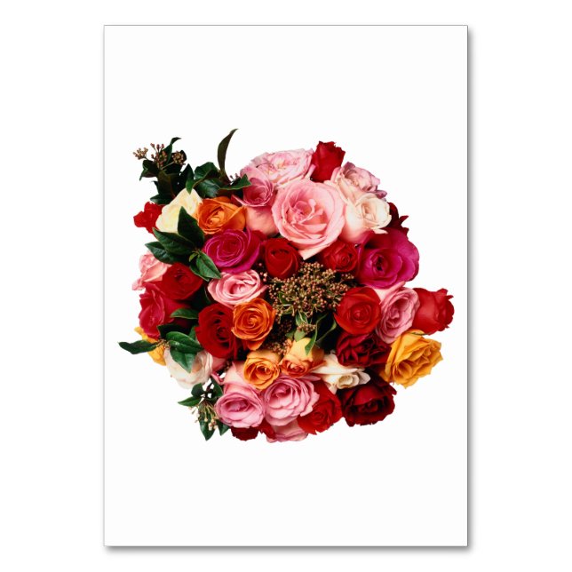 Tarjeta De Mesa Bride Bouquet (Anverso)