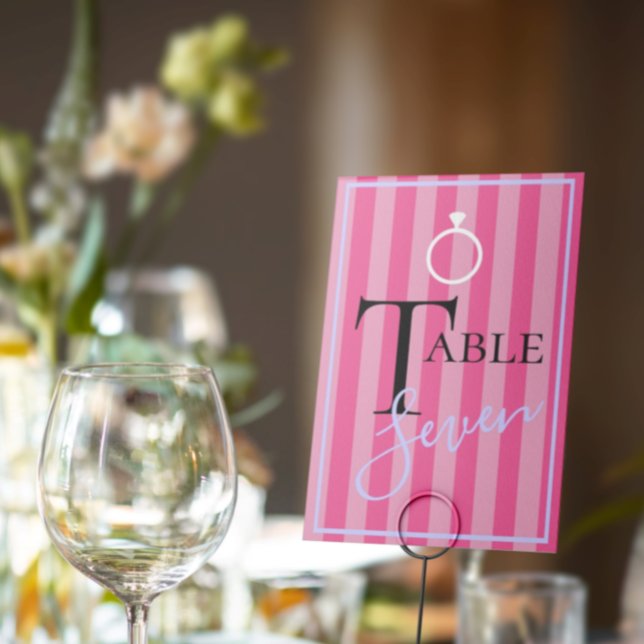 Tarjeta De Mesa BRIDE & CO Love Pink Bridal Lingerie Shower Fiesta (Subido por el creador)