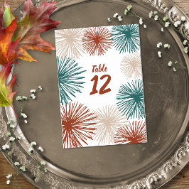 Tarjeta De Mesa Brillante Moderno Abstracto Oscuro Bisque Cobre Tu