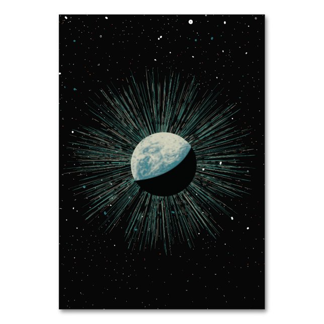 Tarjeta De Mesa Brillo de la Tierra (Anverso)
