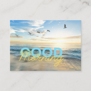 Tarjeta De Mesa Buenos días cielo azul