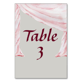 Tarjeta De Mesa Bufanda Drapeada