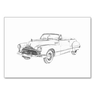 Tarjeta De Mesa Buick Roadmaster 1947
