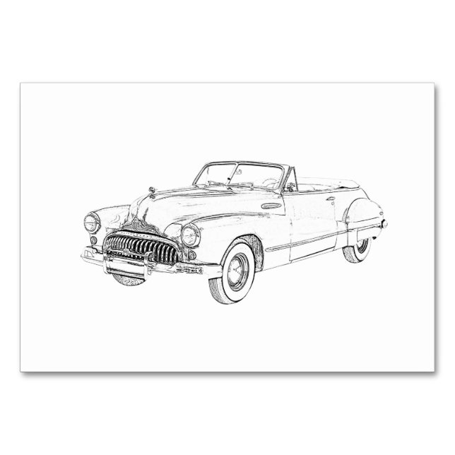 Tarjeta De Mesa Buick Roadmaster 1947 (Anverso)