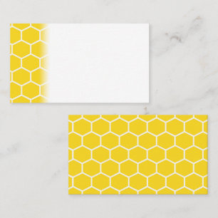 Tarjeta De Mesa Bumblebeo de líneas blancas geométricas de Honeyco