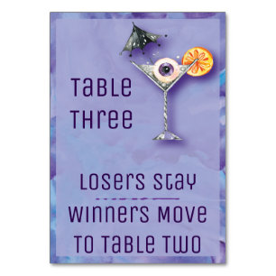 Tarjeta de mesa Bunco Halloween - Bebida de mesa 2