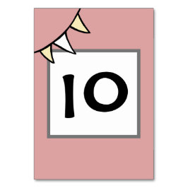 Tarjeta De Mesa Bunting de tractores de casamiento en el país pers