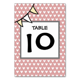 Tarjeta De Mesa Bunting de tractores de casamiento en el país pers