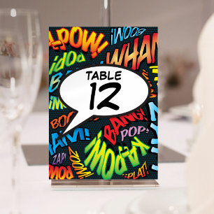 Tarjeta De Mesa Burbuja de diálogo divertida cómic retro