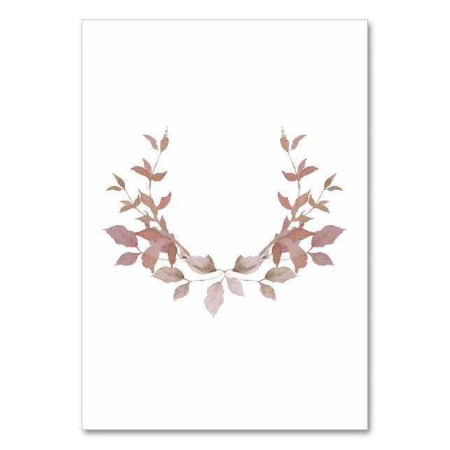 Tarjeta De Mesa Burgundy Wedding Table Number Monogram Motif (Anverso)