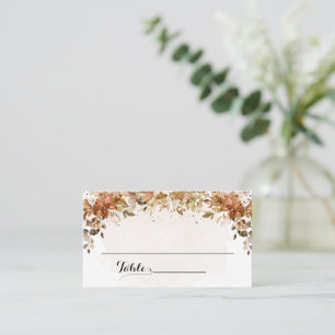 Tarjeta De Mesa Cae Eucalyptus Bridal Shower Autumt Boda Flat