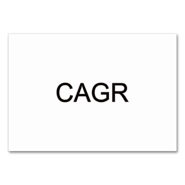 Tarjeta De Mesa CAGR negro en negrita (Anverso)