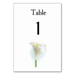 Tarjeta De Mesa Cala Lily Modern Simple Elegante Ideas De Bodas