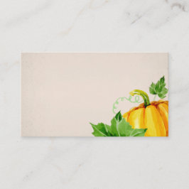 Tarjeta De Mesa Calabaza de Acción de Gracias de otoño para acuare