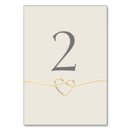 Tarjeta De Mesa Caligrafía Dorada