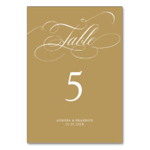 Caligrafía moderna boda de oro y blanco intemporal