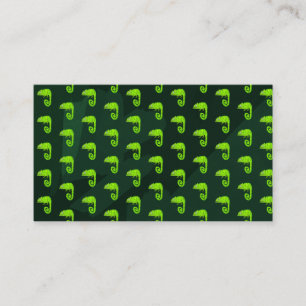 Tarjeta De Mesa Camaleón lindo verde