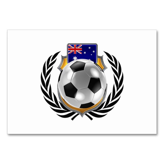 Tarjeta De Mesa Campeón de fútbol de Australia (Anverso)