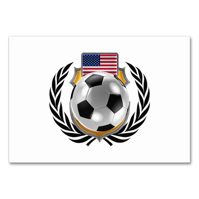 Tarjeta De Mesa Campeón de fútbol de Estados Unidos (Anverso)