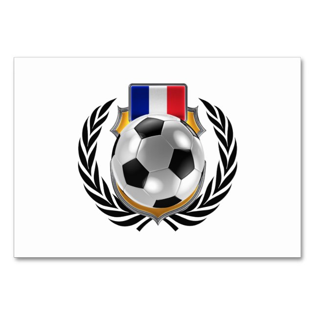 Tarjeta De Mesa Campeón de fútbol de Francia (Anverso)