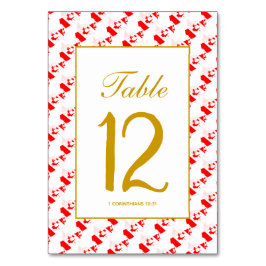 Tarjeta De Mesa CANADÁ Celebración de Banquete de Boda