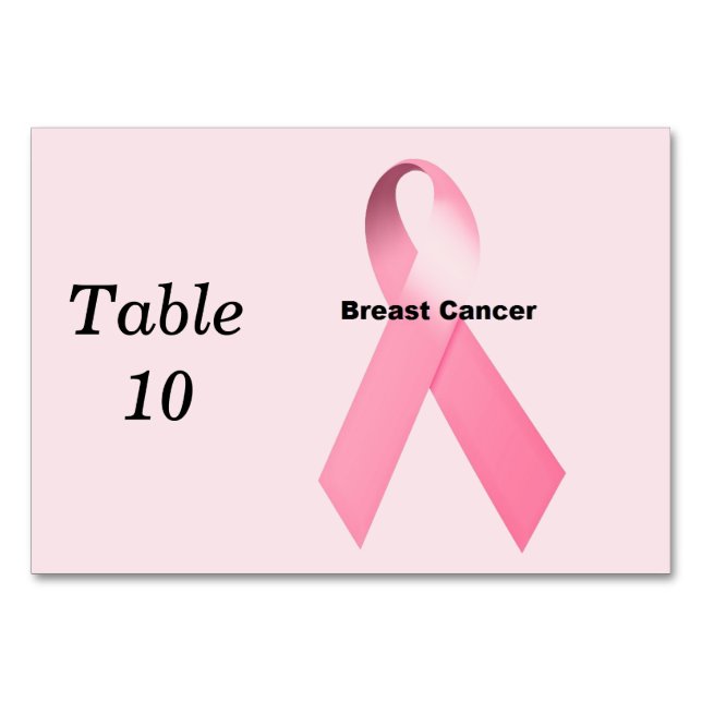 Tarjeta De Mesa Cáncer de mama (Reverso)