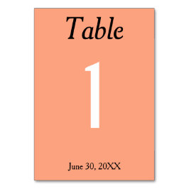 Tarjeta De Mesa Cantaloupe Boda